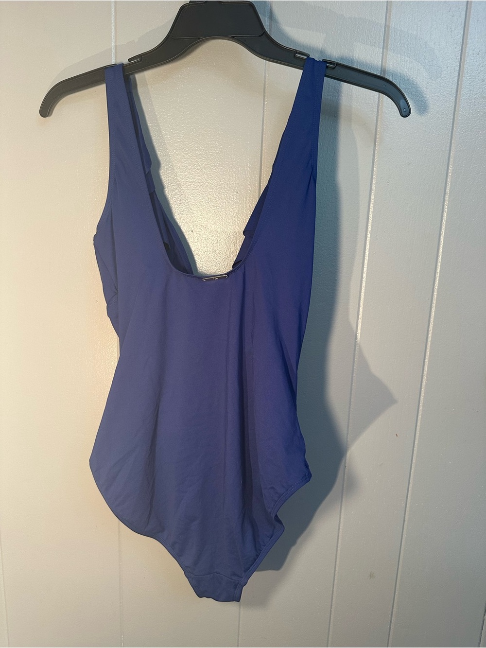 Lauren by Ralph Lauren Navy blue Ruffled V-Neck One-Piece Swim - Picture 5 of 8
